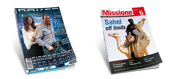 Photo of a printed magazines by Graffietti typography